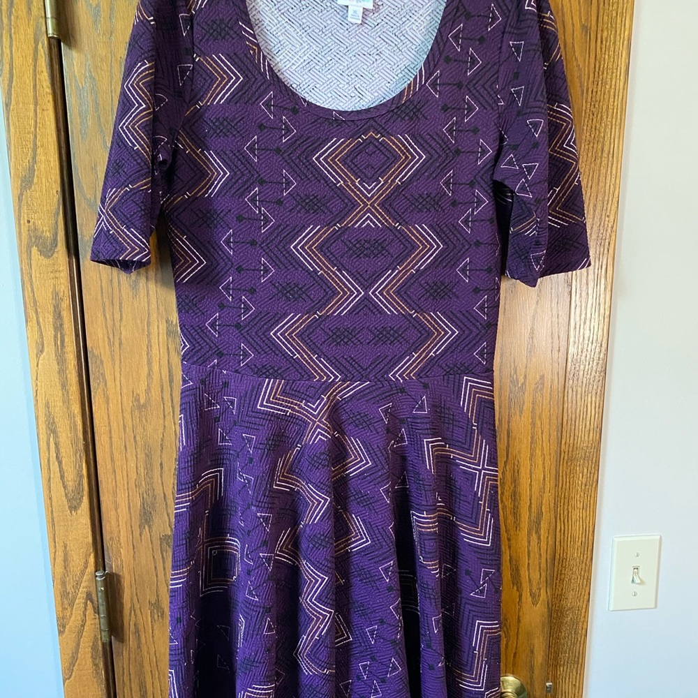Purple LuLaRoe Nicole Dress